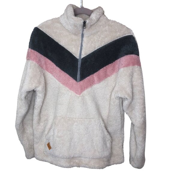 Simply Southern Womens Sz M Fleece 1/4 Zip Kangaroo Pocket Comfy School Outdoor - Picture 1 of 10